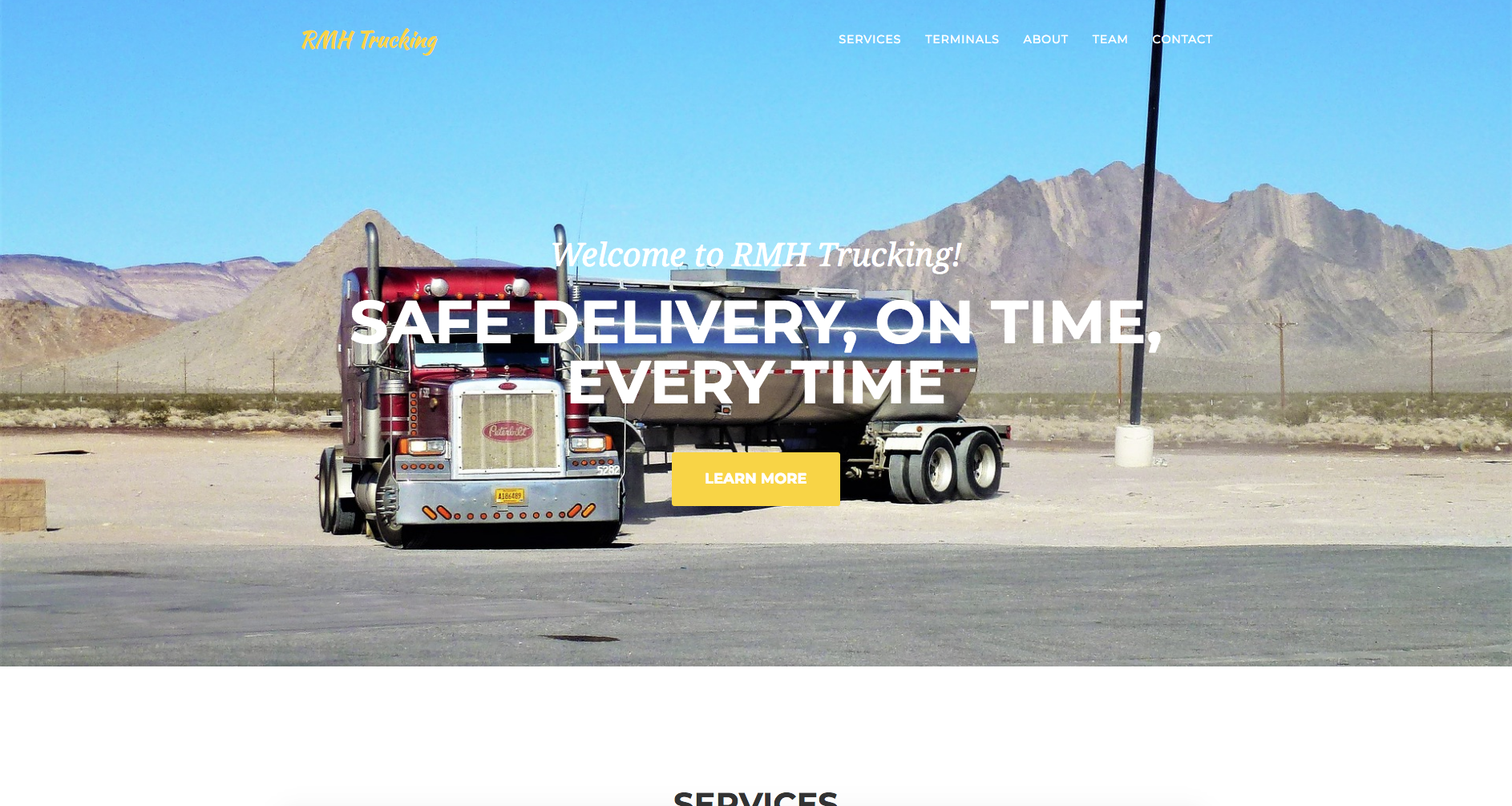 RMH Trucking Sample Site